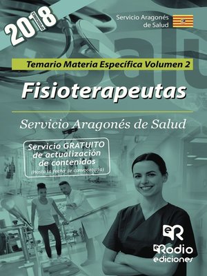 cover image of Fisioterapeutas. Servicio Aragonés de Salud. Temario Materia Específica Volumen 2